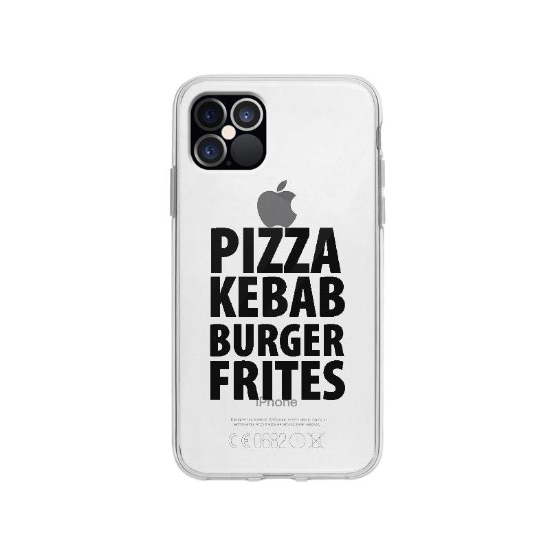Coque Pizza Kebab Burger Frites pour iPhone 12 Pro - Coque Wiqeo 10€-15€, Bonheur, Drôle, Eve M, Expression, Français, Habitude, Humeur, iPhone 12 Pro Wiqeo, Déstockeur de Coques Pour iPhone