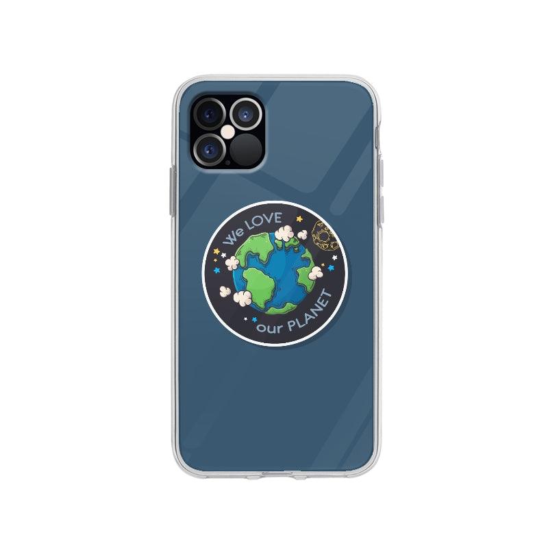 Coque Sticker Planète Terre pour iPhone 12 Pro - Coque Wiqeo 10€-15€, Espace, Illustration, iPhone 12 Pro, Rachel B Wiqeo, Déstockeur de Coques Pour iPhone
