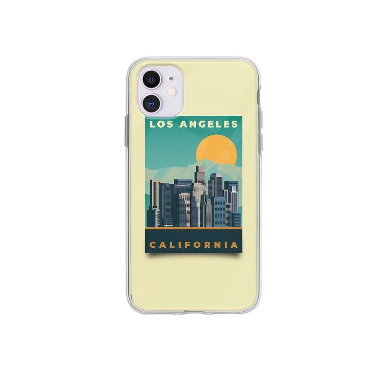 Coque Affiche Los Angeles pour iPhone 12 - Coque Wiqeo 10€-15€, Bastien M, Illustration, iPhone 12, Voyage Wiqeo, Déstockeur de Coques Pour iPhone