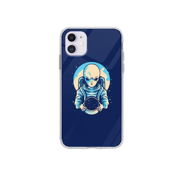 Coque Extraterrestre Astronaute pour iPhone 12 - Coque Wiqeo 10€-15€, Espace, Illustration, iPhone 12, Justine K Wiqeo, Déstockeur de Coques Pour iPhone