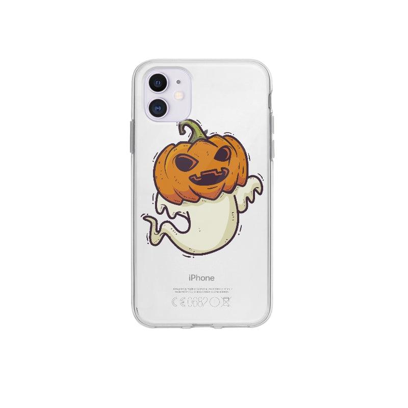 Coque Fantôme Halloween Tête De Citrouille pour iPhone 12 - Coque Wiqeo 10€-15€, Citrouille, Fantôme, Florent K, Halloween, iPhone 12 Wiqeo, Déstockeur de Coques Pour iPhone