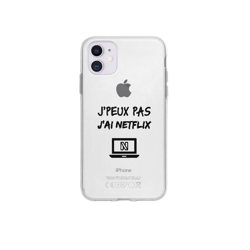 Coque J'peux J'ai Netflix pour iPhone 12 - Coque Wiqeo 10€-15€, Adele C, Drôle, Expression, Français, iPhone 12, Tempérament Wiqeo, Déstockeur de Coques Pour iPhone