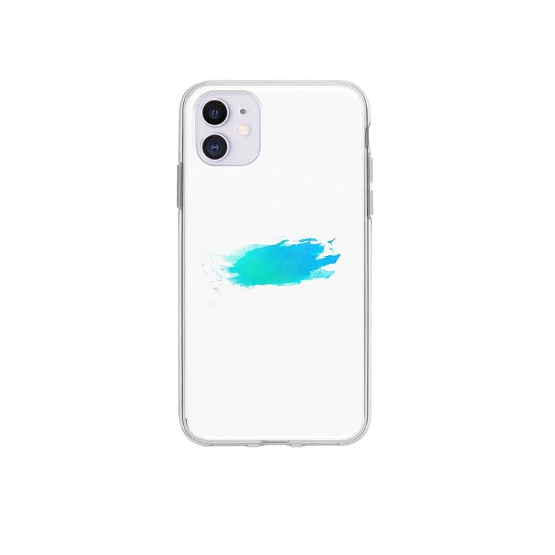 Coque Peinture Bleue pour iPhone 12 - Coque Wiqeo 10€-15€, Abstrait, iPhone 12, Nadine P Wiqeo, Déstockeur de Coques Pour iPhone