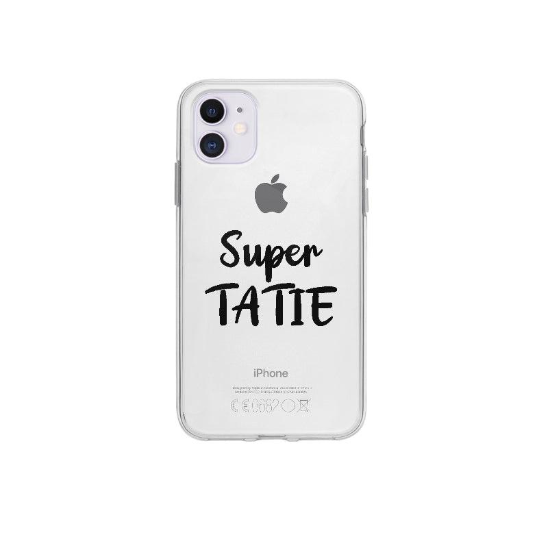 Coque Super Tatie pour iPhone 12 - Coque Wiqeo 10€-15€, Amour, Clara Z, Expression, Fierté, Français, iPhone 12, Tempérament Wiqeo, Déstockeur de Coques Pour iPhone