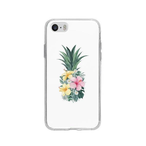 Coque Ananas Tropical pour iPhone 5 - Coque Wiqeo 5€-10€, Fleur, Illustration, iPhone 5, Julie M, Nourriture Wiqeo, Déstockeur de Coques Pour iPhone