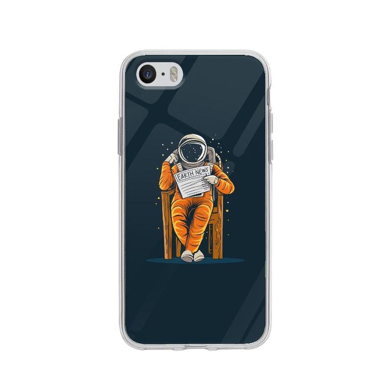 Coque Astronaute Assis pour iPhone 5 - Coque Wiqeo 5€-10€, Illustration, iPhone 5, Oriane G Wiqeo, Déstockeur de Coques Pour iPhone