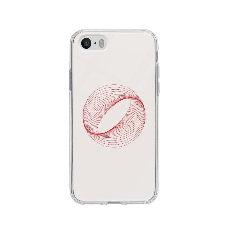 Coque Cercle Illusion Optique pour iPhone 5 - Coque Wiqeo 5€-10€, Abstrait, Géométrie, iPhone 5, Nadine P Wiqeo, Déstockeur de Coques Pour iPhone