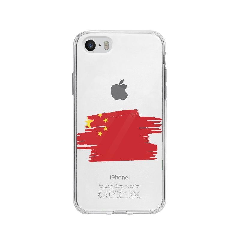 Coque Chine pour iPhone 5 - Coque Wiqeo 5€-10€, Chine, Drapeau, Georges K, iPhone 5, Pays Wiqeo, Déstockeur de Coques Pour iPhone