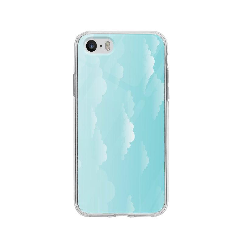 Coque Ciel Bleu pour iPhone 5 - Coque Wiqeo 5€-10€, Illustration, iPhone 5, Iris D Wiqeo, Déstockeur de Coques Pour iPhone