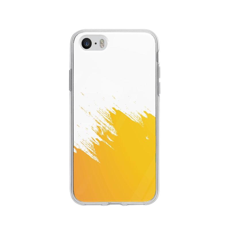 Coque Coup De Pinceau Orange pour iPhone 5 - Coque Wiqeo 5€-10€, Abstrait, Alexis G, iPhone 5 Wiqeo, Déstockeur de Coques Pour iPhone