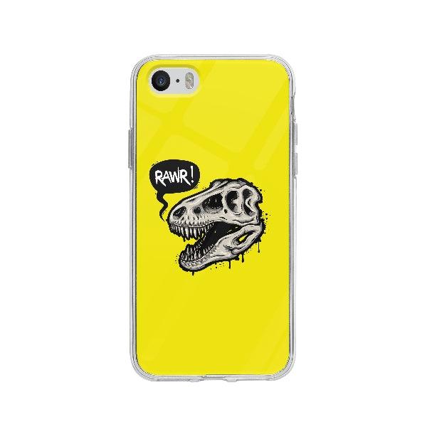 Coque Crâne De Dinosaure pour iPhone 5 - Transparent