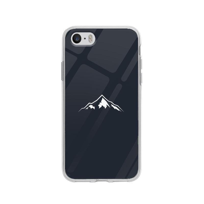 Coque Dessin Montagne Minimaliste pour iPhone 5 - Coque Wiqeo 5€-10€, Abstrait, Alexis G, Illustration, iPhone 5 Wiqeo, Déstockeur de Coques Pour iPhone