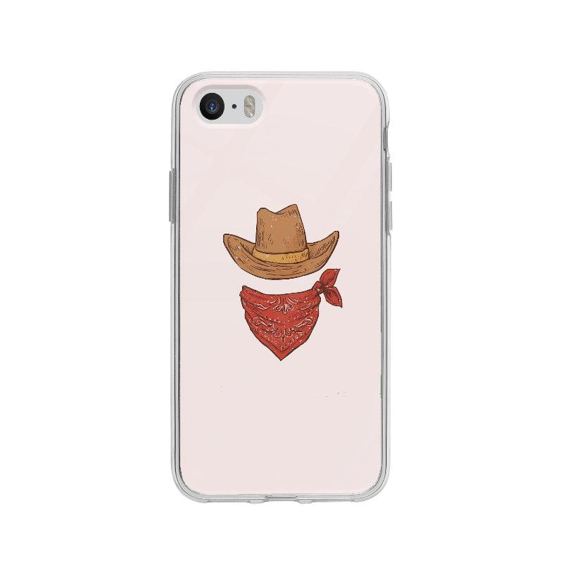 Coque Echarpe Et Chapeau De Cowboy pour iPhone 5 - Coque Wiqeo 5€-10€, Alexis G, Illustration, iPhone 5 Wiqeo, Déstockeur de Coques Pour iPhone