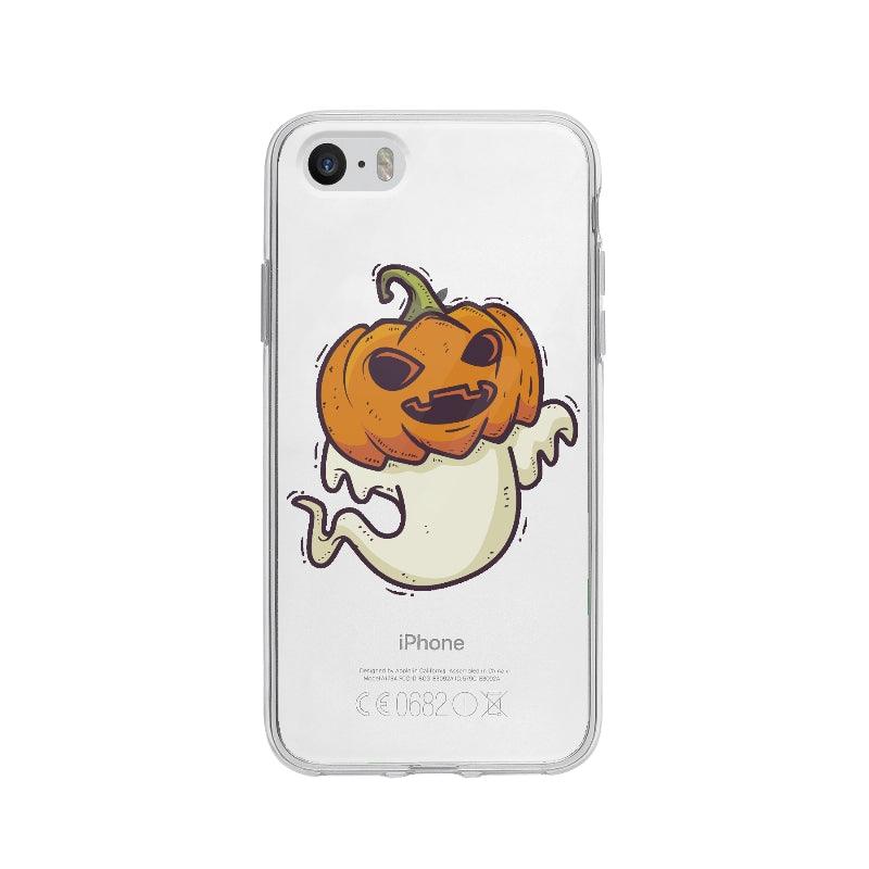 Coque Fantôme Halloween Tête De Citrouille pour iPhone 5 - Coque Wiqeo 5€-10€, Citrouille, Fantôme, Florent K, Halloween, iPhone 5 Wiqeo, Déstockeur de Coques Pour iPhone