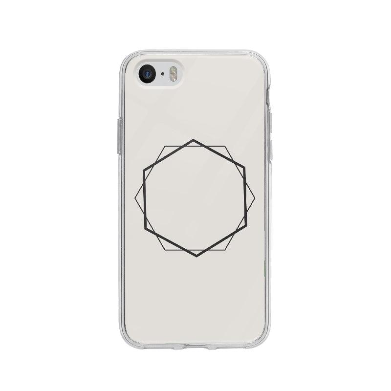 Coque Hexagones pour iPhone 5 - Coque Wiqeo 5€-10€, Abstrait, Géométrie, iPhone 5, Justine K Wiqeo, Déstockeur de Coques Pour iPhone