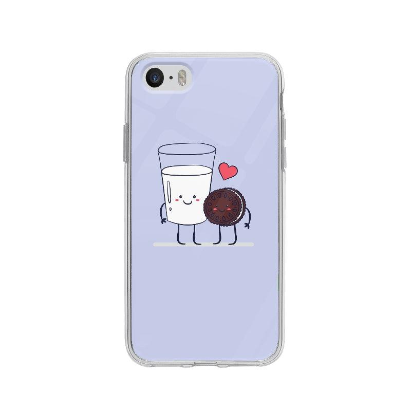 Coque Lait Et Biscuit pour iPhone 5 - Coque Wiqeo 5€-10€, Chantal W, Illustration, iPhone 5, Mignon, Nourriture Wiqeo, Déstockeur de Coques Pour iPhone