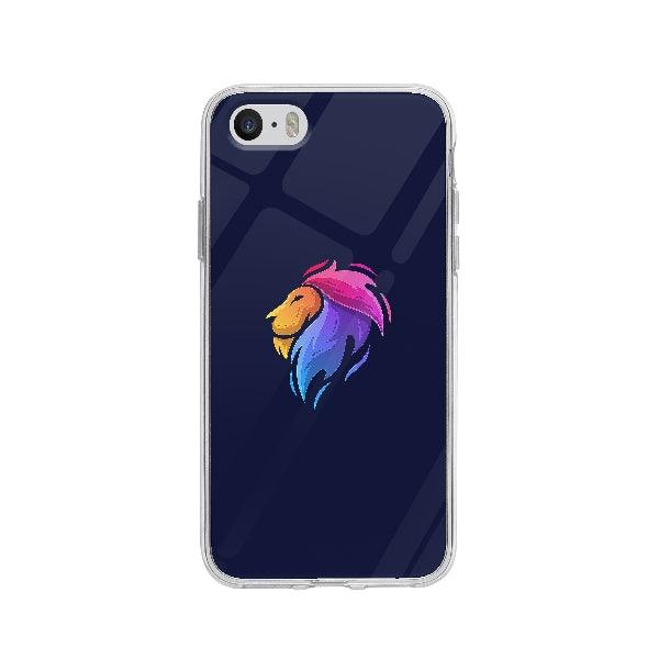 Coque Lion Abstrait pour iPhone 5 - Coque Wiqeo 5€-10€, Abstrait, Animaux, iPhone 5, Oriane G Wiqeo, Déstockeur de Coques Pour iPhone