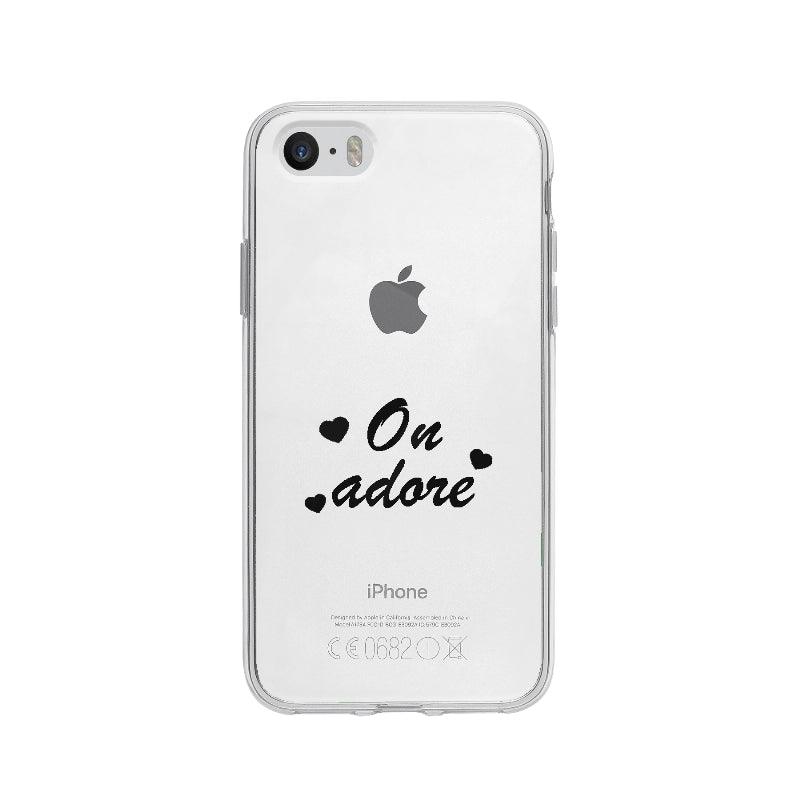 Coque On Adore pour iPhone 5 - Coque Wiqeo 5€-10€, Amour, Expression, Fierté, Français, iPhone 5, Sylvie A, Tempérament Wiqeo, Déstockeur de Coques Pour iPhone