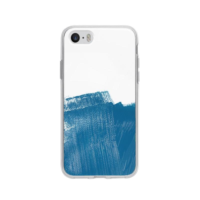 Coque Peinture Bleue Marine pour iPhone 5 - Coque Wiqeo 5€-10€, Abstrait, Anais G, iPhone 5 Wiqeo, Déstockeur de Coques Pour iPhone