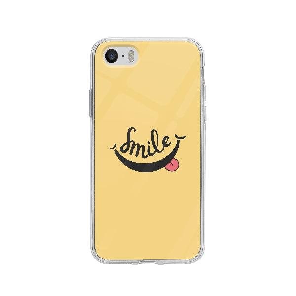 Coque Smile pour iPhone 5 - Coque Wiqeo 5€-10€, Gilles L, Illustration, iPhone 5, Texte Wiqeo, Déstockeur de Coques Pour iPhone