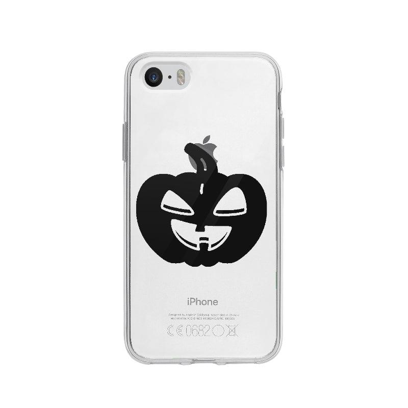 Coque Tête De Citrouille Souriante pour iPhone 5 - Coque Wiqeo 5€-10€, Citrouille, Fantôme, Halloween, iPhone 5, Jade A Wiqeo, Déstockeur de Coques Pour iPhone