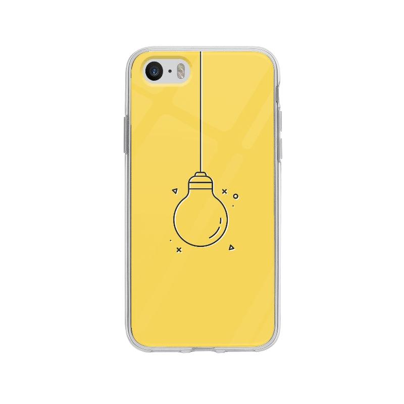 Coque Ampoule Minimaliste pour iPhone 5S - Coque Wiqeo 5€-10€, Damien S, Géométrie, Illustration, iPhone 5S Wiqeo, Déstockeur de Coques Pour iPhone