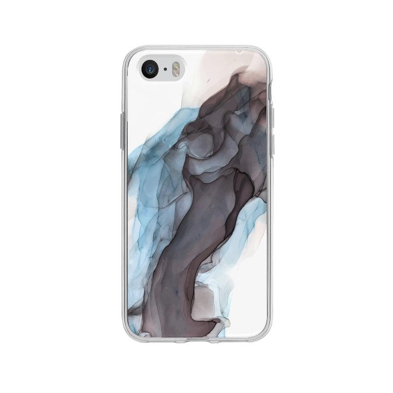Coque Aquarelle Noire Bleue pour iPhone 5S - Coque Wiqeo 5€-10€, Abstrait, Georges K, iPhone 5S Wiqeo, Déstockeur de Coques Pour iPhone