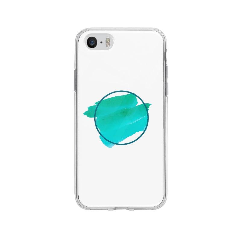 Coque Aquarelle Verte pour iPhone 5S - Coque Wiqeo 5€-10€, Abstrait, iPhone 5S, Lydie T Wiqeo, Déstockeur de Coques Pour iPhone