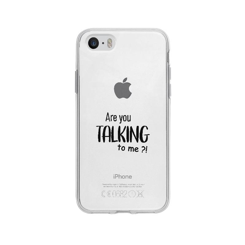 Coque Are You Talking To Me pour iPhone 5S - Coque Wiqeo 5€-10€, Anglais, Damien S, Expression, Humour, iPhone 5S Wiqeo, Déstockeur de Coques Pour iPhone