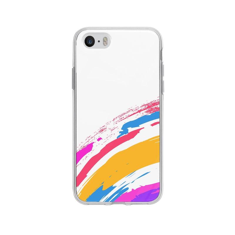 Coque Coups De Peinture Colorés pour iPhone 5S - Coque Wiqeo 5€-10€, Abstrait, Anais G, iPhone 5S Wiqeo, Déstockeur de Coques Pour iPhone