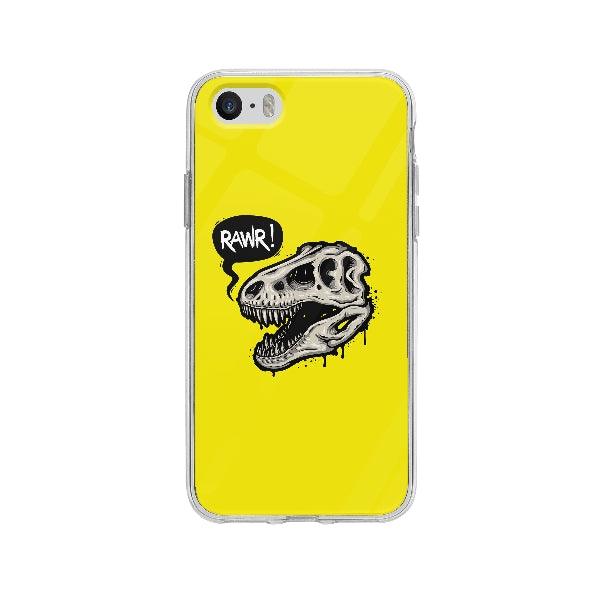Coque Crâne De Dinosaure pour iPhone 5S - Transparent
