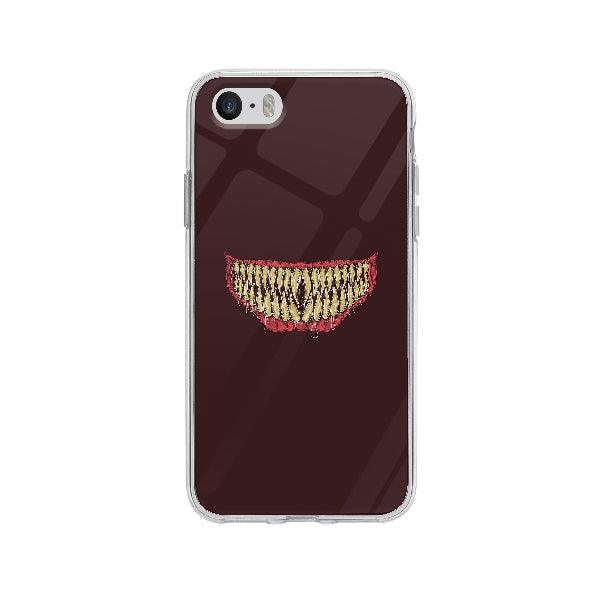 Coque Dents De Monstre pour iPhone 5S - Coque Wiqeo 5€-10€, Illustration, iPhone 5S, Oriane G, Vintage Wiqeo, Déstockeur de Coques Pour iPhone