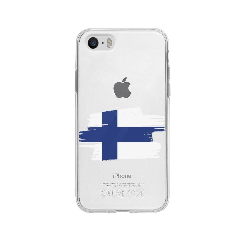 Coque Finlande pour iPhone 5S - Coque Wiqeo 5€-10€, Drapeau, Finlande, iPhone 5S, Iris D, Pays Wiqeo, Déstockeur de Coques Pour iPhone