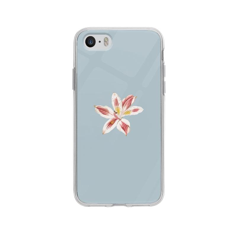 Coque Fleur Lys pour iPhone 5S - Coque Wiqeo 5€-10€, Fleur, Illustration, iPhone 5S, Laure R Wiqeo, Déstockeur de Coques Pour iPhone