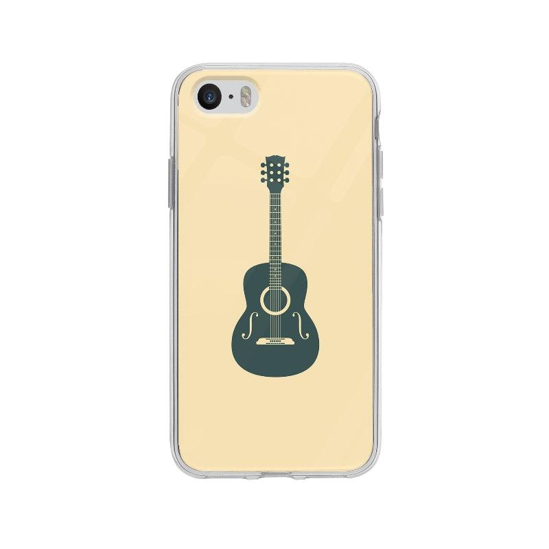 Coque Guitare Acoustique pour iPhone 5S - Coque Wiqeo 5€-10€, Illustration, iPhone 5S, Rachel B Wiqeo, Déstockeur de Coques Pour iPhone