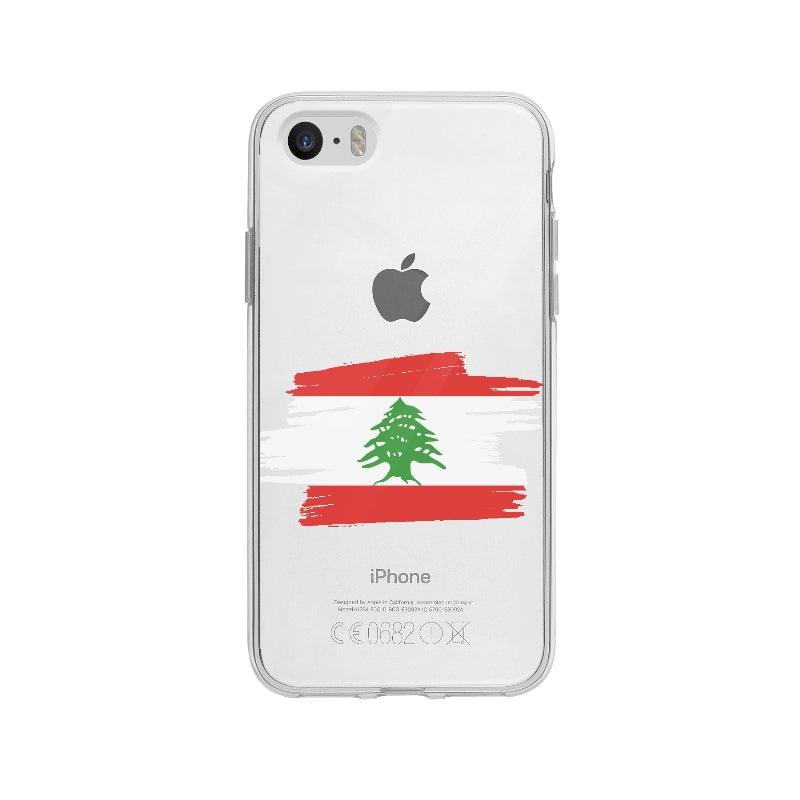 Coque Liban pour iPhone 5S - Coque Wiqeo 5€-10€, Alais B, Drapeau, iPhone 5S, Liban, Pays Wiqeo, Déstockeur de Coques Pour iPhone