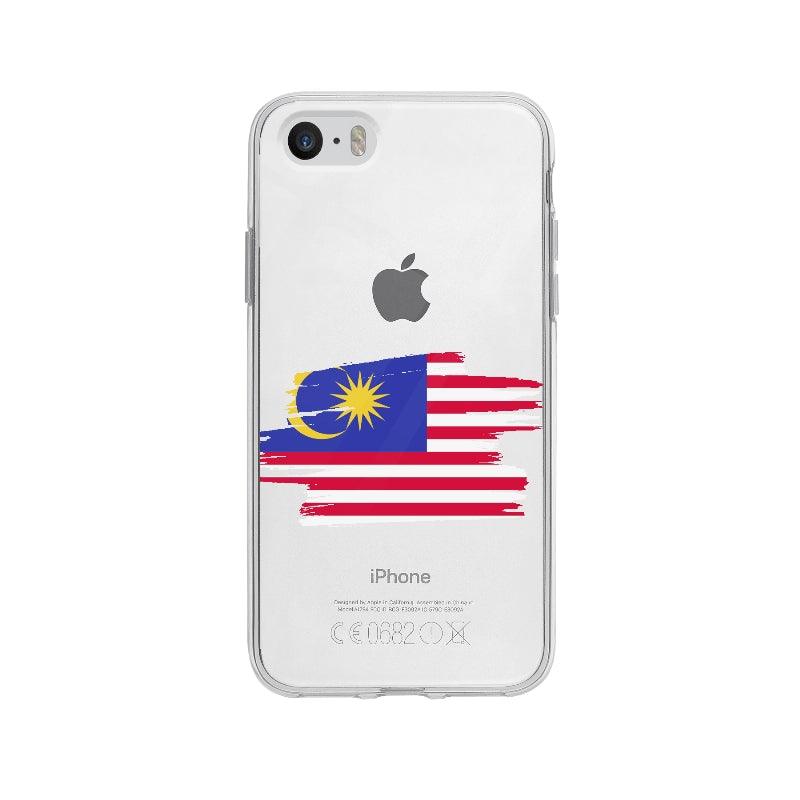 Coque Malaisie pour iPhone 5S - Coque Wiqeo 5€-10€, Alexis G, Drapeau, iPhone 5S, Malaisie, Pays Wiqeo, Déstockeur de Coques Pour iPhone