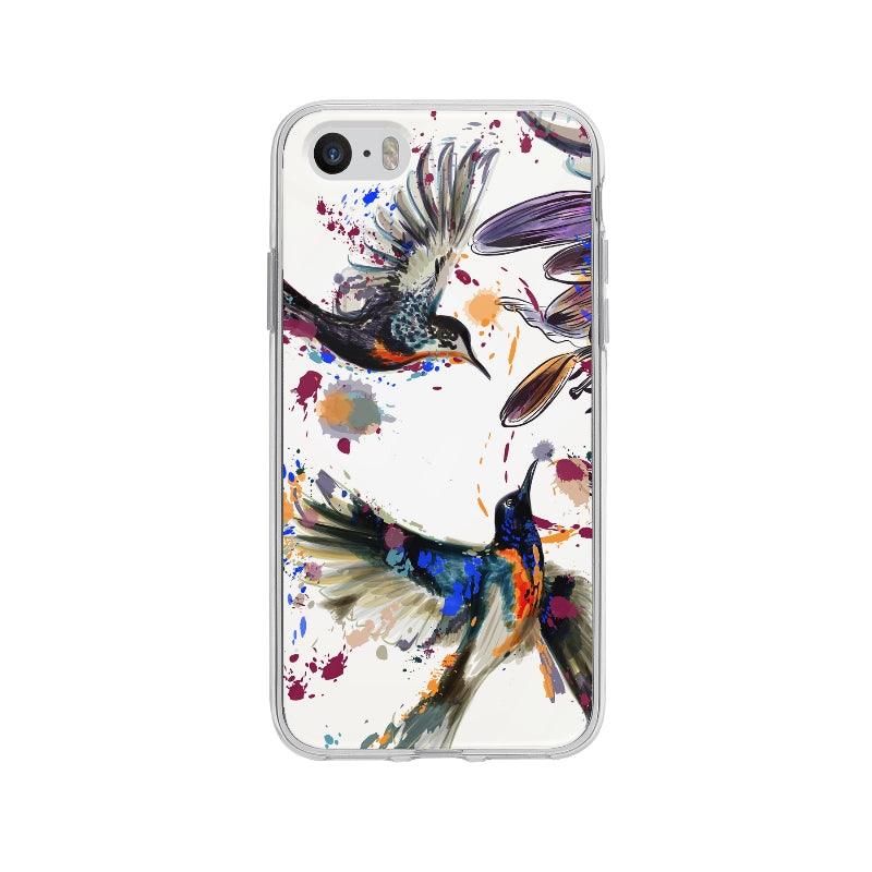 Coque Oiseaux En Aquarelle pour iPhone 5S - Coque Wiqeo 5€-10€, Abstrait, Alexis G, Animaux, Illustration, iPhone 5S Wiqeo, Déstockeur de Coques Pour iPhone