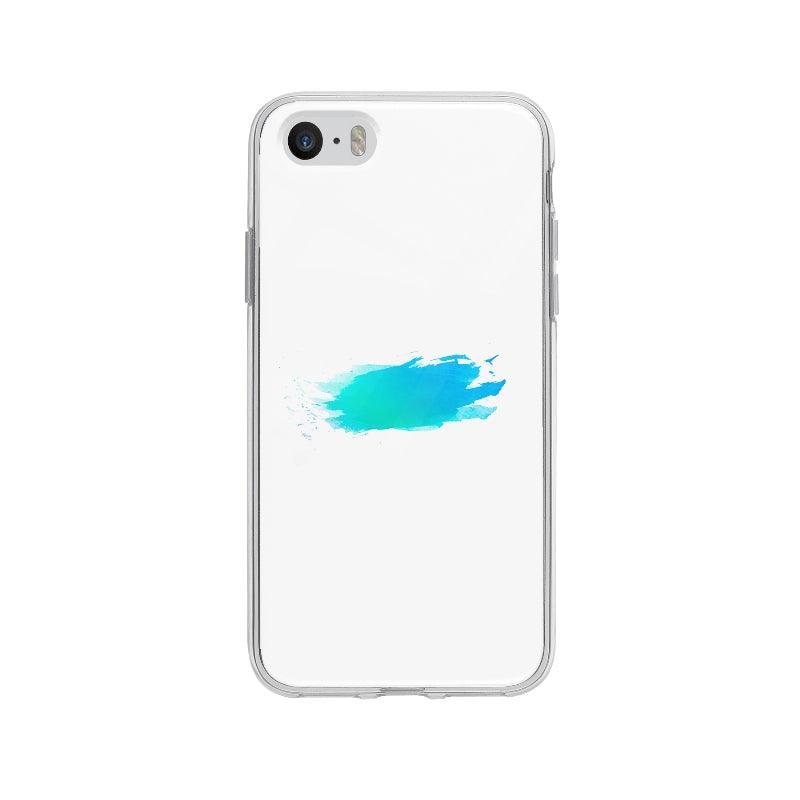 Coque Peinture Bleue pour iPhone 5S - Coque Wiqeo 5€-10€, Abstrait, iPhone 5S, Nadine P Wiqeo, Déstockeur de Coques Pour iPhone