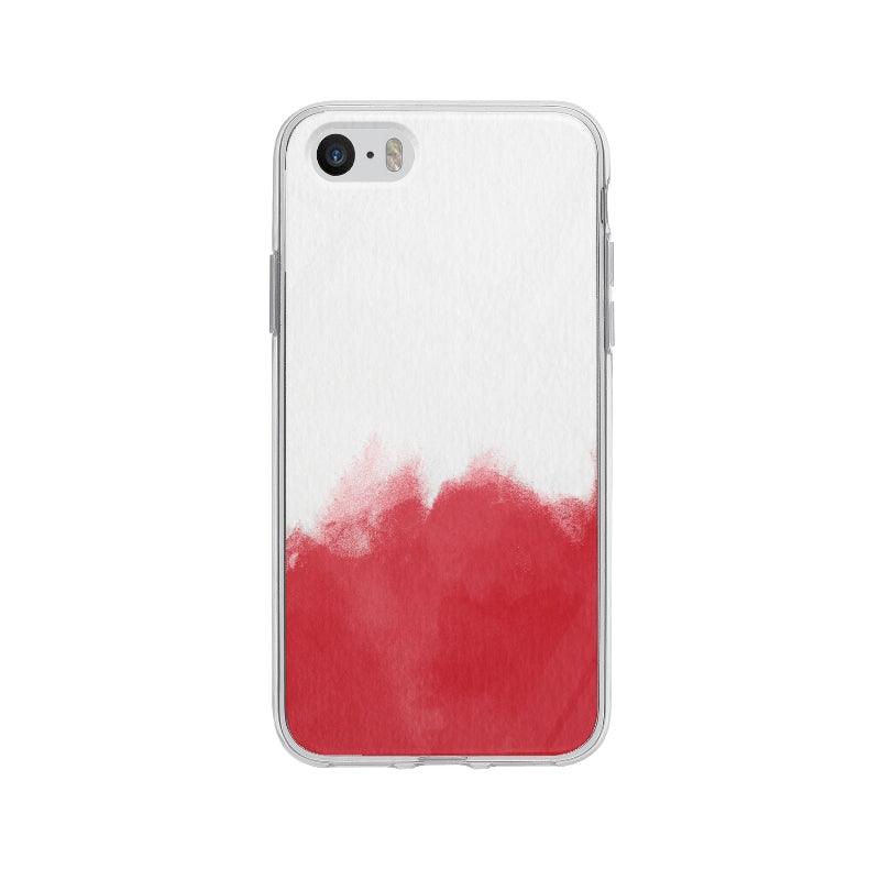 Coque Peinture Rouge pour iPhone 5S - Coque Wiqeo 5€-10€, Abstrait, Cyrille F, iPhone 5S Wiqeo, Déstockeur de Coques Pour iPhone