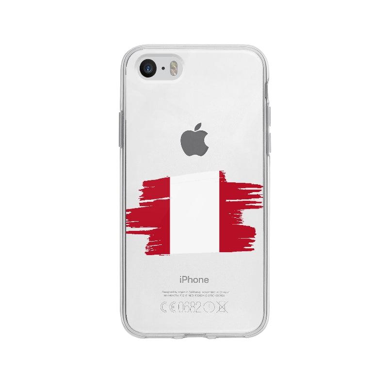 Coque Pérou pour iPhone 5S - Coque Wiqeo 5€-10€, Camille B, Drapeau, iPhone 5S, Pays, Pérou Wiqeo, Déstockeur de Coques Pour iPhone