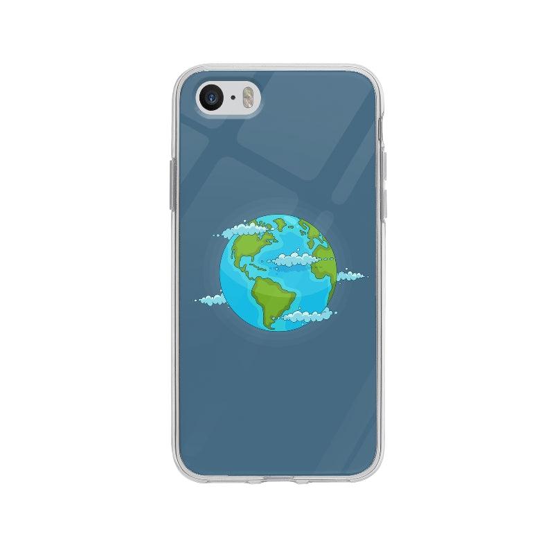 Coque Planète Terre pour iPhone 5S - Coque Wiqeo 5€-10€, Alice A, Illustration, iPhone 5S Wiqeo, Déstockeur de Coques Pour iPhone