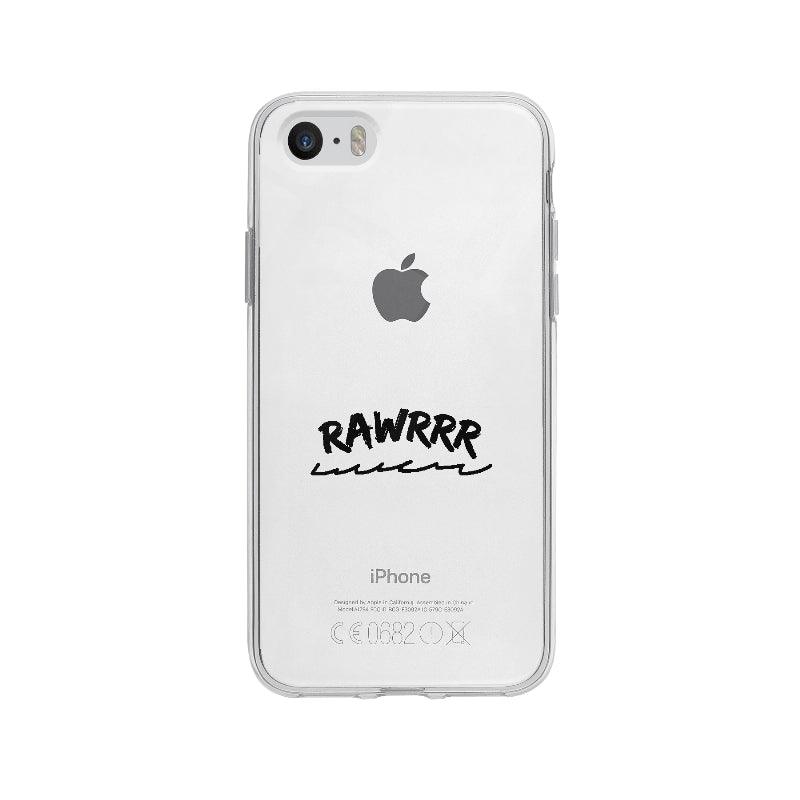 Coque Rawrrr pour iPhone 5S - Coque Wiqeo 5€-10€, Animaux, Chantal W, Expression, Français, iPhone 5S, Rawrrr Wiqeo, Déstockeur de Coques Pour iPhone