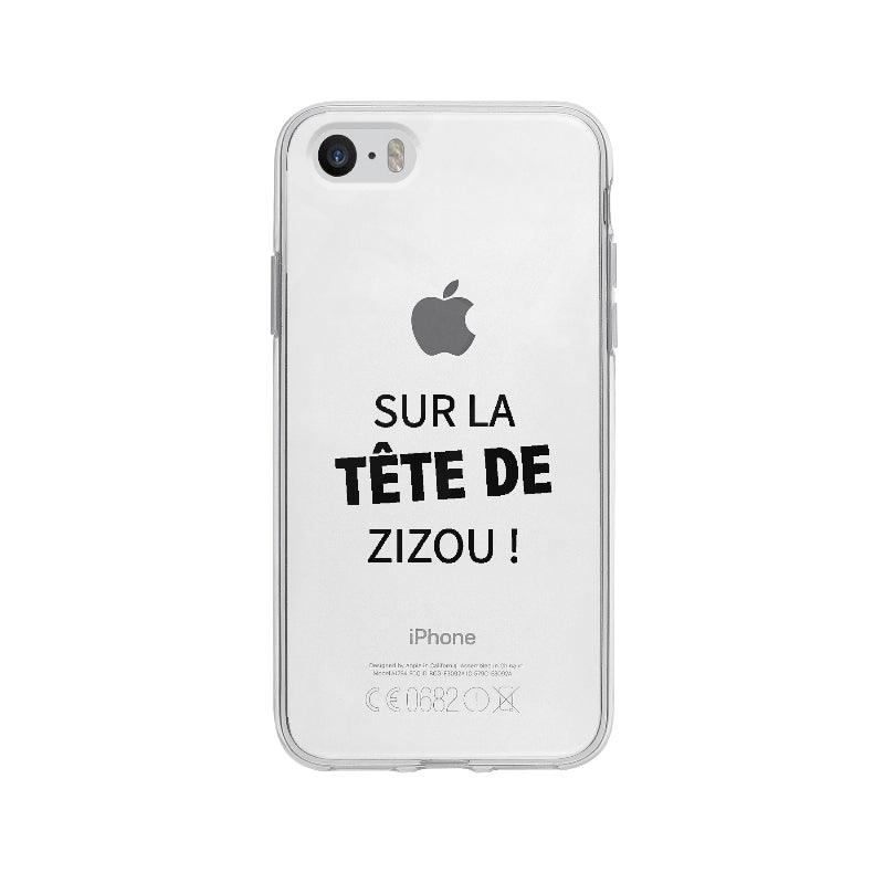 Coque Sur La Tête De Zizou pour iPhone 5S - Coque Wiqeo 5€-10€, Expression, Football, Français, iPhone 5S, Justine K Wiqeo, Déstockeur de Coques Pour iPhone