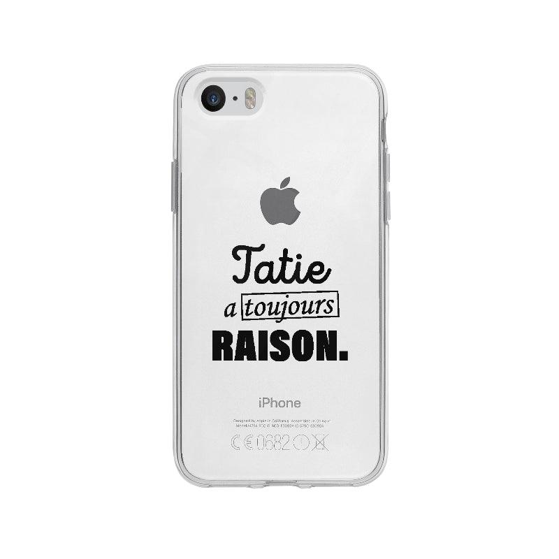 Coque Tatie A Toujours Raison pour iPhone 5S - Coque Wiqeo 5€-10€, Adele C, Expression, Fierté, Français, Humour, iPhone 5S Wiqeo, Déstockeur de Coques Pour iPhone