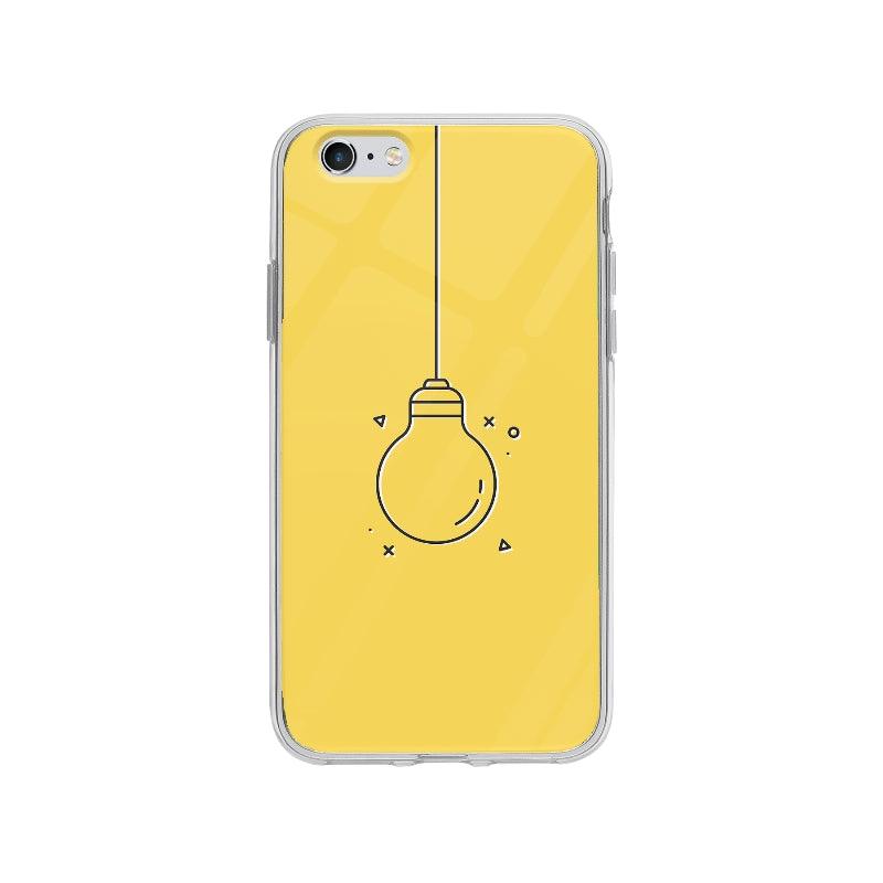 Coque Ampoule Minimaliste pour iPhone 6 Plus - Coque Wiqeo 5€-10€, Damien S, Géométrie, Illustration, iPhone 6 Plus Wiqeo, Déstockeur de Coques Pour iPhone