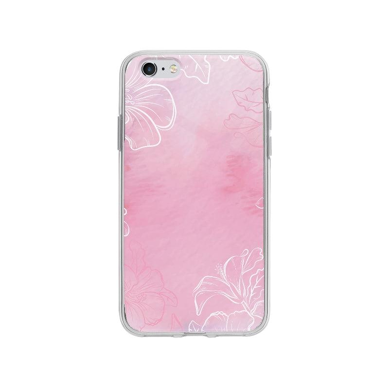 Coque Dessin Aquarelle Fleurs pour iPhone 6 Plus - Coque Wiqeo 5€-10€, Fleur, iPhone 6 Plus, Motif, Oriane G Wiqeo, Déstockeur de Coques Pour iPhone