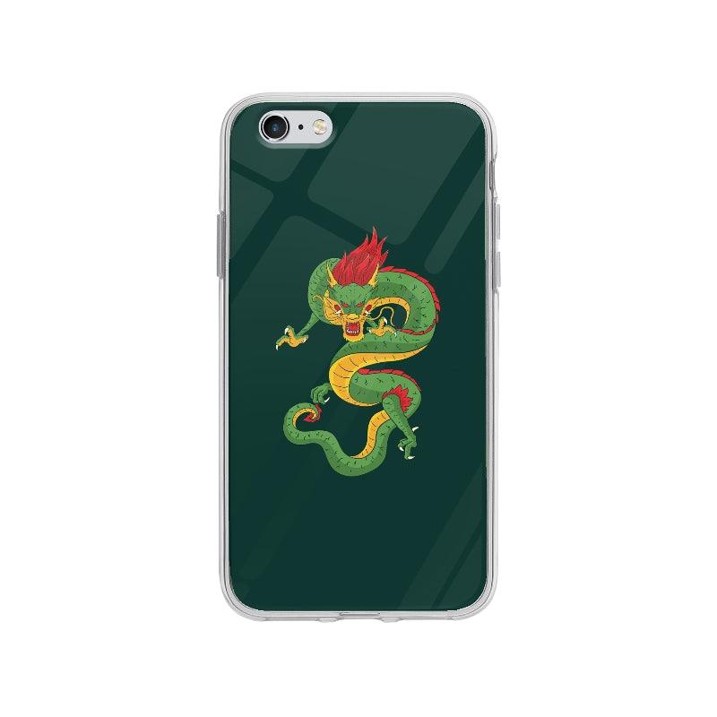 Coque Dragon Vert pour iPhone 6 Plus - Coque Wiqeo 5€-10€, Illustration, iPhone 6 Plus, Julie M Wiqeo, Déstockeur de Coques Pour iPhone