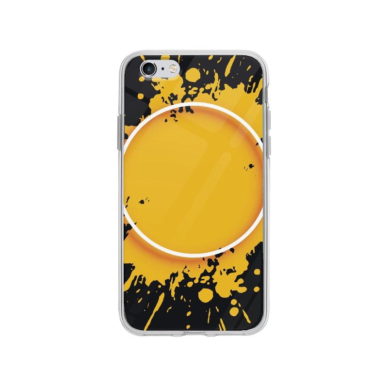 Coque Eclaboussure Orange pour iPhone 6 Plus - Coque Wiqeo 5€-10€, Abstrait, Fabrice M, Géométrie, iPhone 6 Plus Wiqeo, Déstockeur de Coques Pour iPhone