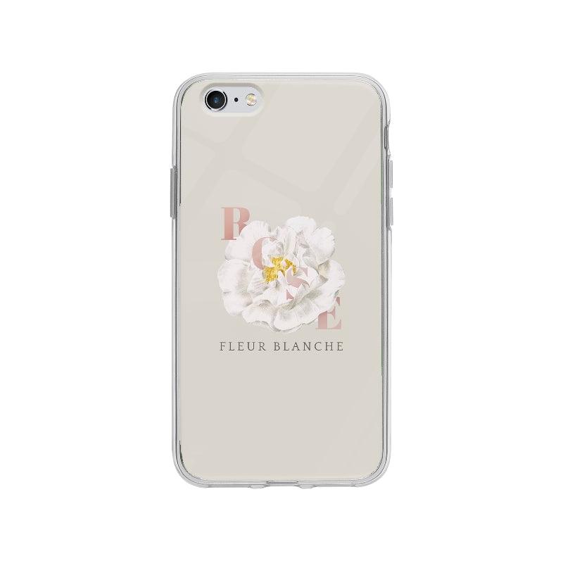 Coque Fleur Blanche pour iPhone 6 Plus - Coque Wiqeo 5€-10€, Delphine A, Fleur, Illustration, iPhone 6 Plus Wiqeo, Déstockeur de Coques Pour iPhone